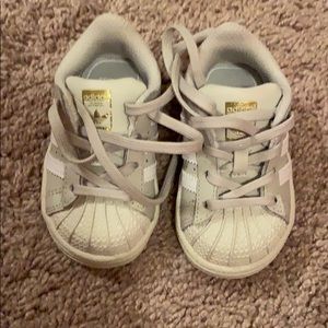 Cream Adidas Baby Shoes